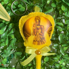 Chaveiro Oxum - Axé dos Orixás - Guias Exclusivas para Proteção Espiritual e Conexão Divina