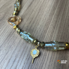 Colar Oxum [230] - Axé dos Orixás - Guias Exclusivas para Proteção Espiritual e Conexão Divina