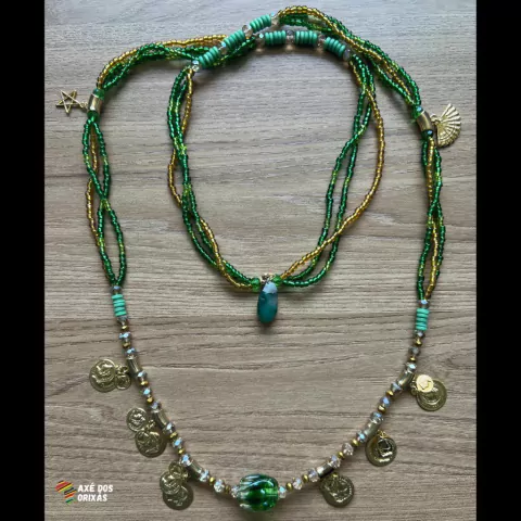 Guia Cigana Esmeralda com pedra Natural [52]