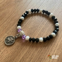 Pulseira de Exu [195] - Axé dos Orixás - Guias Exclusivas para Proteção Espiritual e Conexão Divina