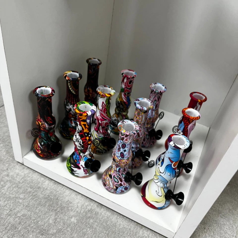 Mini bongs dibujos 12cm - comprar online