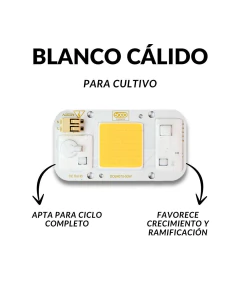 chip led cob 220 volt full spectrum / blanco calido en internet
