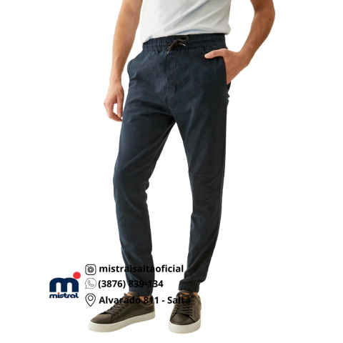 Pantalón Jogger Gabardina Marino Crow - comprar online