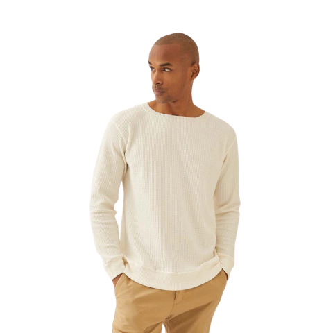 Sweater Waffle crudo Crow