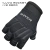LUVAS ROCKET 1/2 DEDO PRETO SHIVER