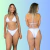 Calcinha leticia Branco - Arelari Moda Praia