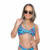 Top camiseta Animal print Azul - comprar online