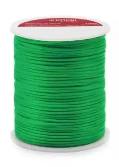 CORDÃO DE CETIM RABO DE RATO 2MM COM 50MTS COR 117 VERDE BANDEIRA - comprar online