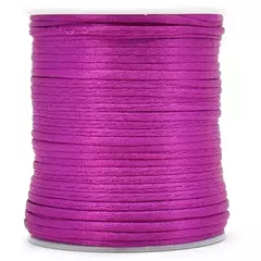 CORDÃO DE CETIM RABO DE RATO 2MM COM 50MTS COR 211 FÚCSIA - comprar online