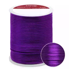 CORDÃO DE CETIM RABO DE RATO 2MM COM 50MTS COR 144 ROXO - comprar online