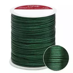 CORDÃO DE CETIM RABO DE RATO 2MM COM 50MTS COR 154 VERDE ESCURO - comprar online