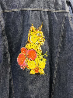 Campera FlowerPows (color azul) - comprar online