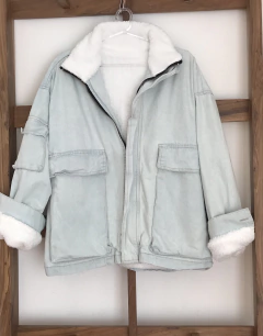 Campera Cheka (de jean, con corderito) - tienda online