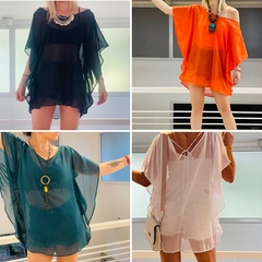 Vestido Sathya Liso (de gasa, talle único)