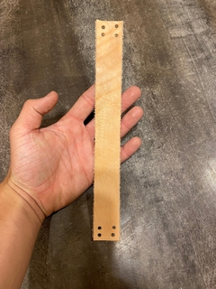 Tira de cuero perforada para cestos - tienda online