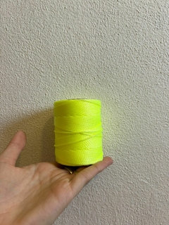 Colita de rata,1mm x 100 mts COLOR AMARILLO FLUO
