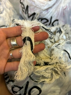 Bolsón de estopa Handira sin ovillar para BORLAS crudo con negro: 2 kg - comprar online