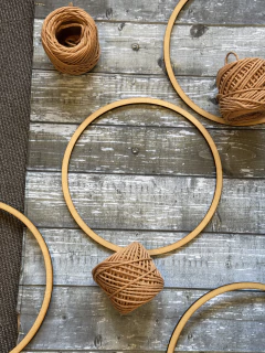 Aros de madera para artesanías - 27 cm - DeMirelo