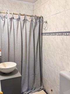 Cortina de lazo de gasa gris perla 2,2o x2,10 - comprar online