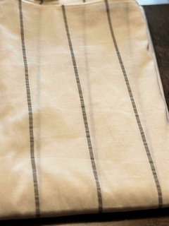 Mantel blanco con lineas gris TOPO 3 x 1,50 -