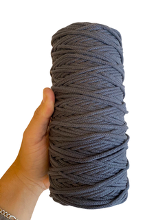 Cordón de algodón 4 mm x 125 mts Gris acero - comprar online