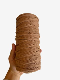 Cordón de algodón 4 mm x 125 mts Almendra - comprar online