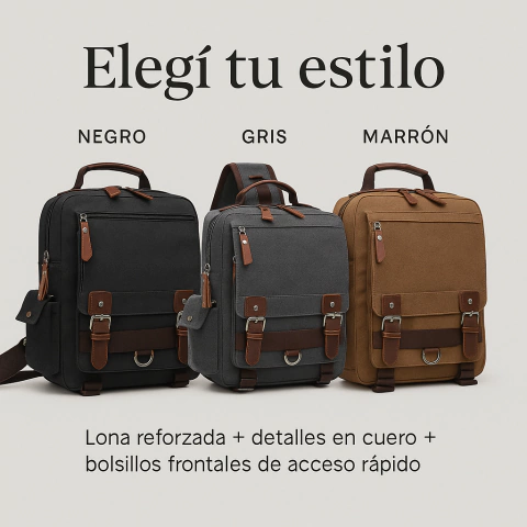 Mochila OSLO Urbana, multiuso, porta notebook