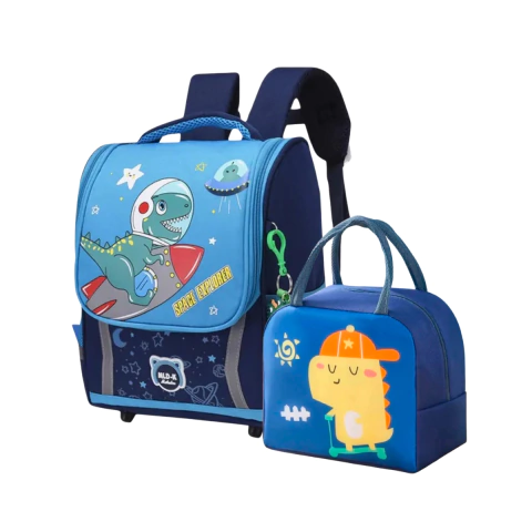 Combo Escolar, Mochila Dino Y Vianda Smart Kids - comprar online