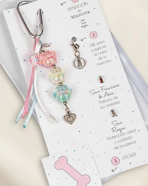 Set Mascota (Perritos o Gatitos) - [Bendición + Sticker + Medallita] :)