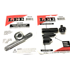 Kit Lee Case Trimmer 308win Haste Suporte Cortar Estojo