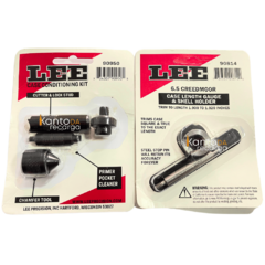 Kit Lee Case Trimmer 6.5 Creedmoor Haste Suporte Cortar Estojo