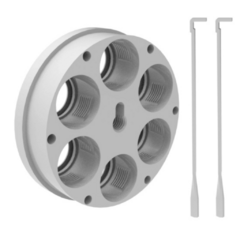 Cabeçote Lee Turret Ultimate 6 Furos Tool Head 6 Holes Recarga Disco