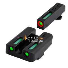 Mira Truglo TFX PRO Glock 17, 19, 19x, 34, Etc Tritio Tritium Fibra