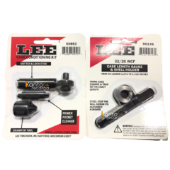 Kit Lee Case Trimmer 32-20 Haste Suporte Cortar Estojo