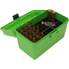 Caixa MTM H50-XL Para Munição 338 Lapua 416 Rigby - 50 Unidades na internet