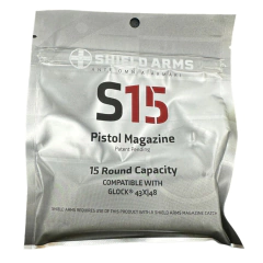 Carregador Shield Arms S15 Glock G43X G48 15 Munições 9mm - Kanto da Recarga | Polvorimetros, Espoletadores, Acessórios em Geral