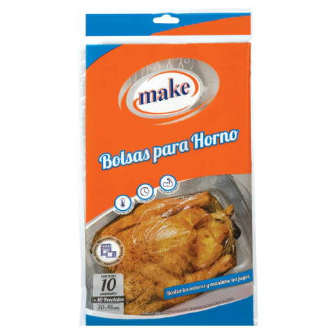 BOLSAS PARA HORNO MAKE 30 X45