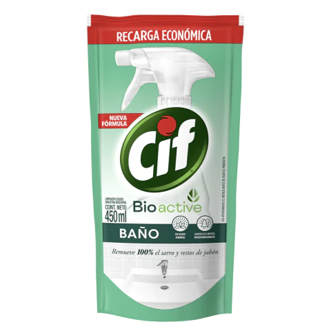 CIF BAÑO 450 ML X 15 BIO ACTIVE D.P