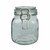 FRASCO CUADRADO C/CLIP METALICO ACERO 1000 ML