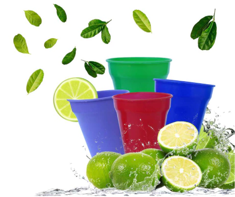 VASO LISO DE PLASTICO 400CC