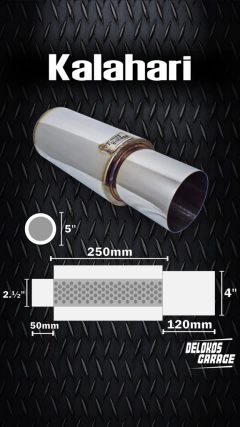 Imagem do Abafador Inox Kalahari Delokos Garage