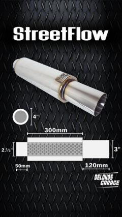 Abafador Inox StreetFlow Delokos Garage - comprar online