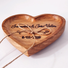 PORTA ALIANÇA CORAÇÃO PERSONALIZÁVEL - Studio Terra Design