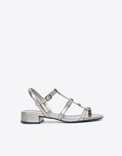 SANDALIA SINTETICA TACO BAJO C/TIRAS Y PULSERA VIAMO (MORET) - tienda online