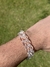 Pulseira Cordão Elos Transparente