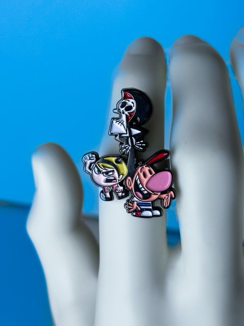 Anel Charm regulável - Billy e Mandy (no aço) - comprar online