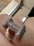 Anel inicial cravejado - comprar online
