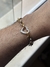 Pulseira trançada coração mix cores - comprar online