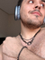 Mix Aço: colar mosquetão coração + pulseira elos clean