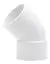 Codo PVC 40 a 45° HH